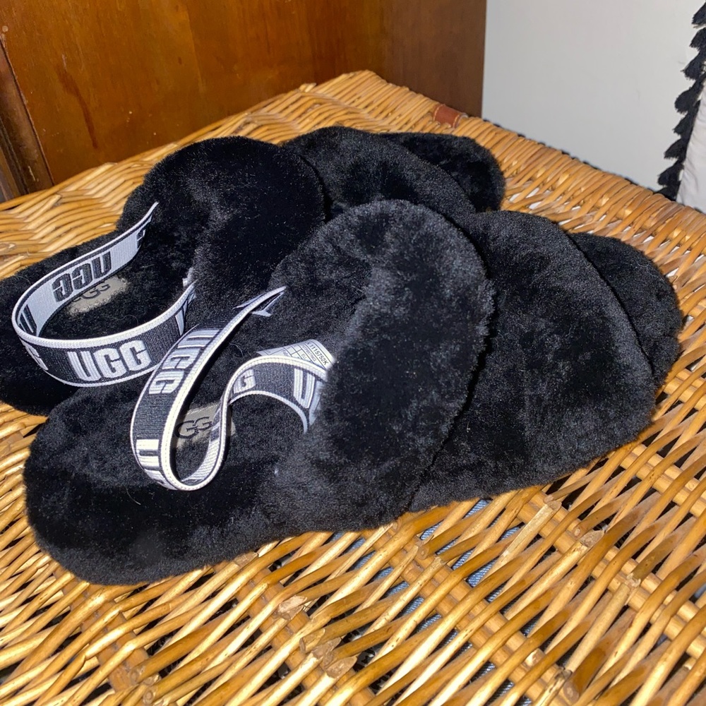 UGG Oh Yeah Slides Black